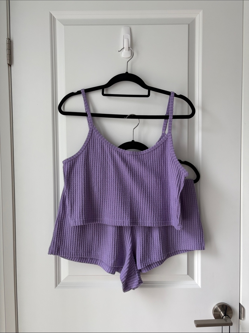 Hollister Lavender Waffle-Knit PJ Sleep Set